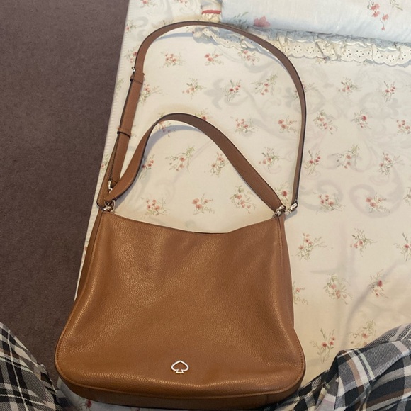 Coffee Brown Kate Spade Purse with Crossbody Strap Included - Picture 1 of 11